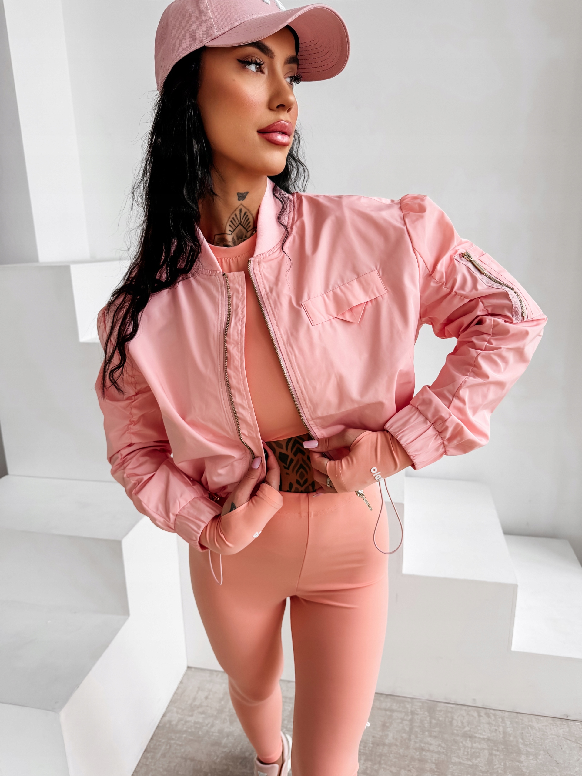 Dámská Bunda Sance Olavoga Pudrová Růžová L