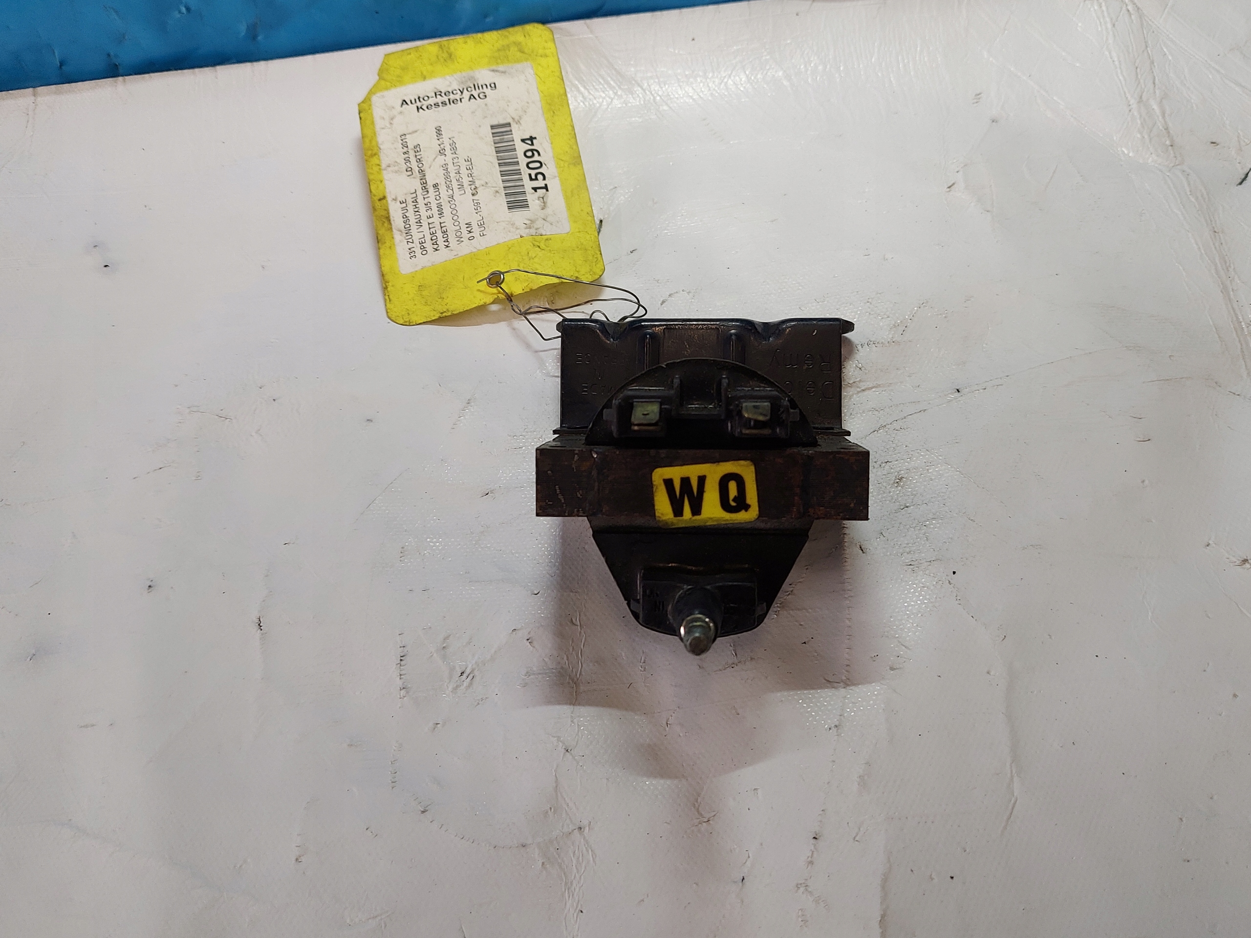 coil ignition OPEL KADETT 1.3 B DELCO REMY WQ