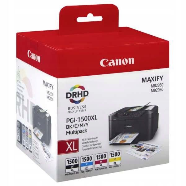 

4x tusz org. Canon PGi-1500XL Cmyk MB2050 MB2350