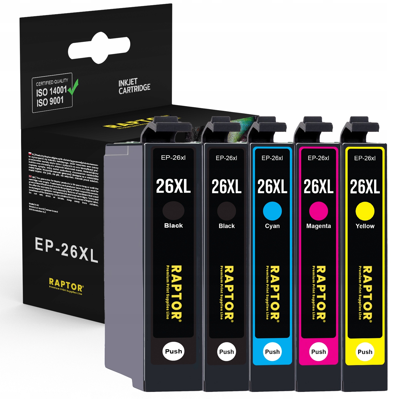 

5x Tusz do Epson 26XL T2621 XP605 XP610 XP615