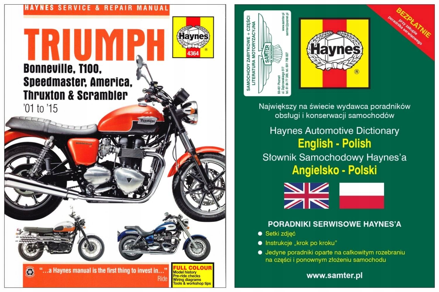 Триумф Спидмастер / Thruxton 01-15 instr Haynes