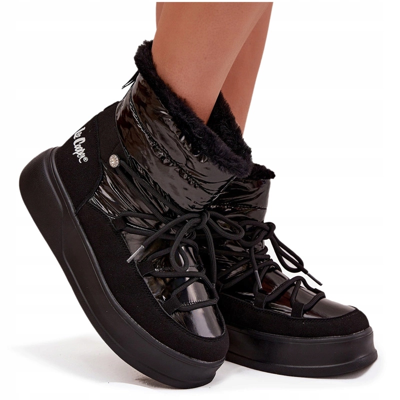 Dámské Sněhule Na Platformě Kožíšek Lee Cooper LCJ-25-03-3814 Černé 40