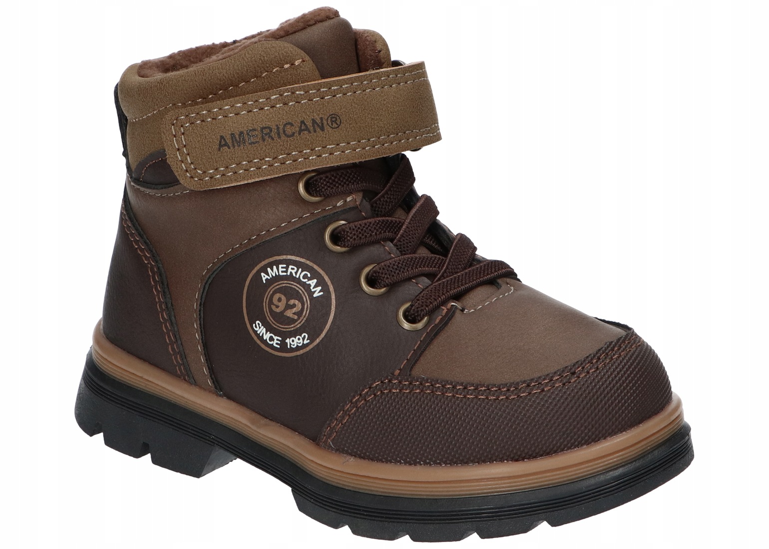 American Club AK22 Ocieplane Trzewiki Trapery Buty Zimowe Dziecięce Br 27