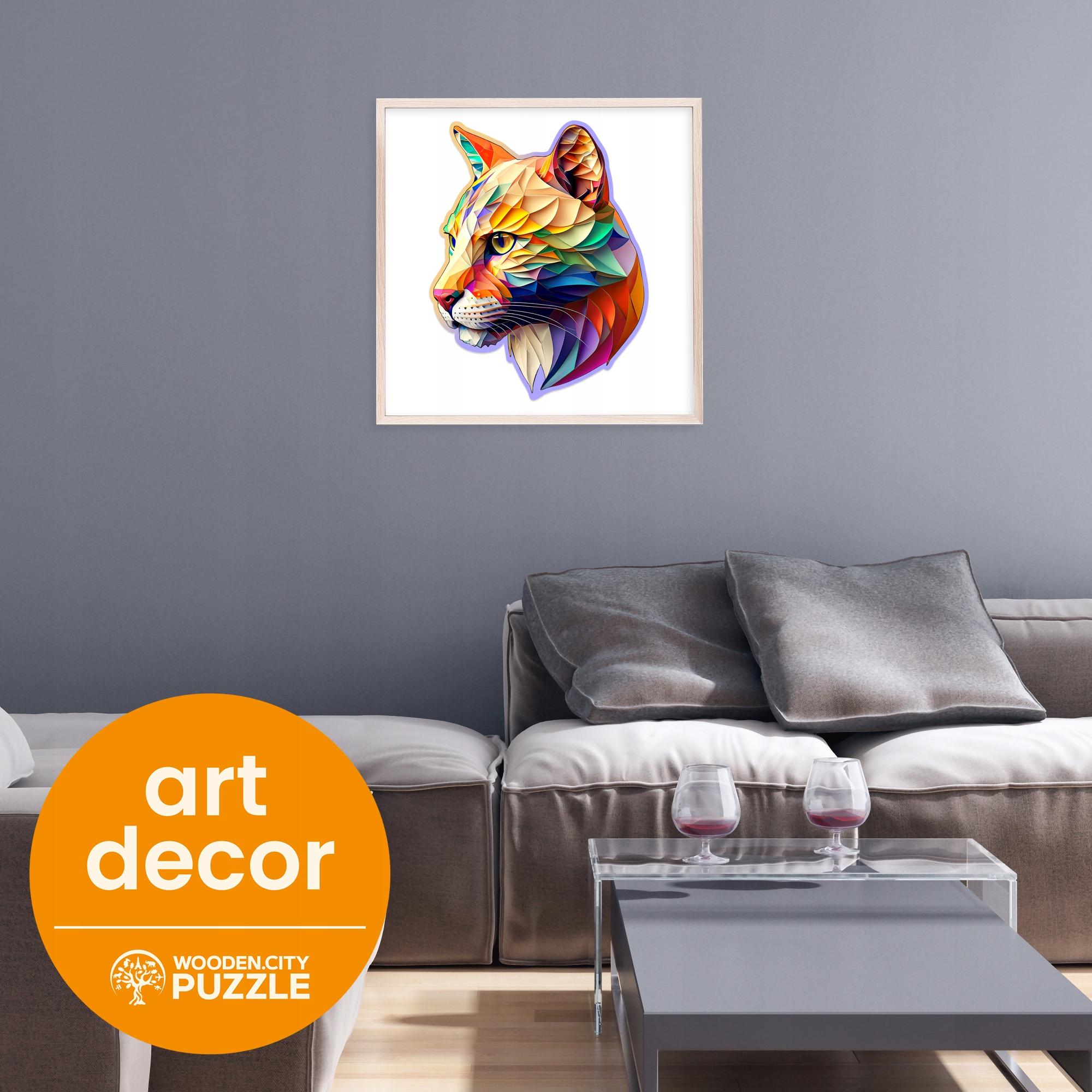 Puzzle Drewniane Puma 150 elementów WOODEN.CITY Liczba elementów 150