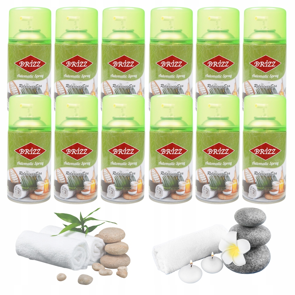 Levně Osvěžovač Vzduchu Relaxační Spa Náplň Náhradní Vonný Sprej 12 Kusů