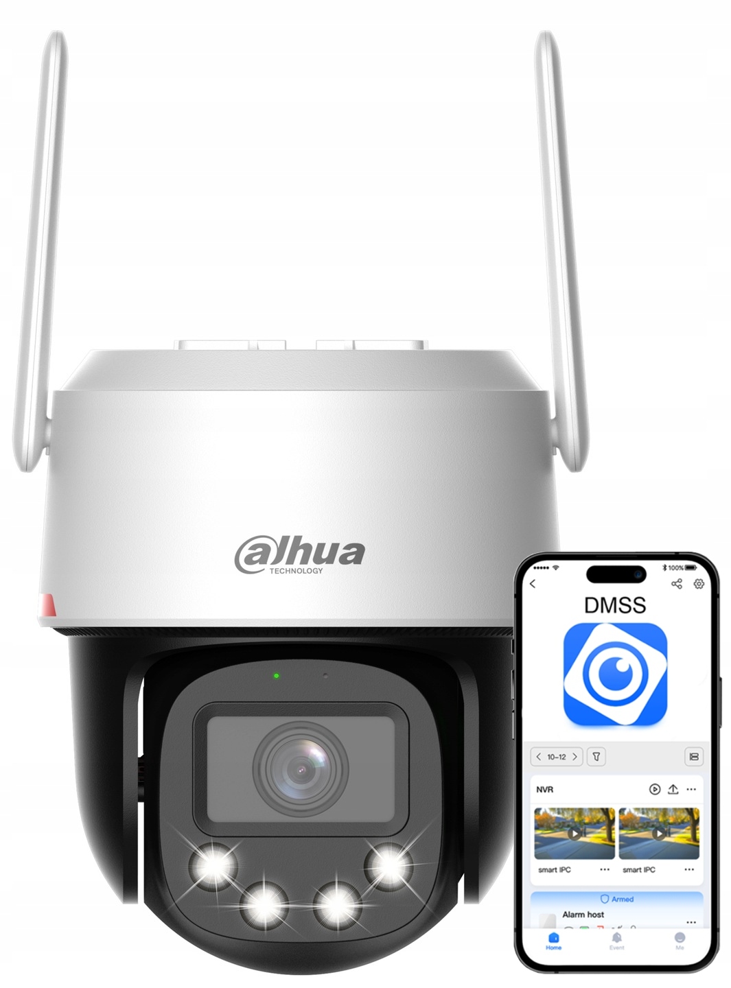 Kamera Obrotowa Lte 4MPx Dahua P4F-PV-4G-PRO WizColor Autotracking Audio