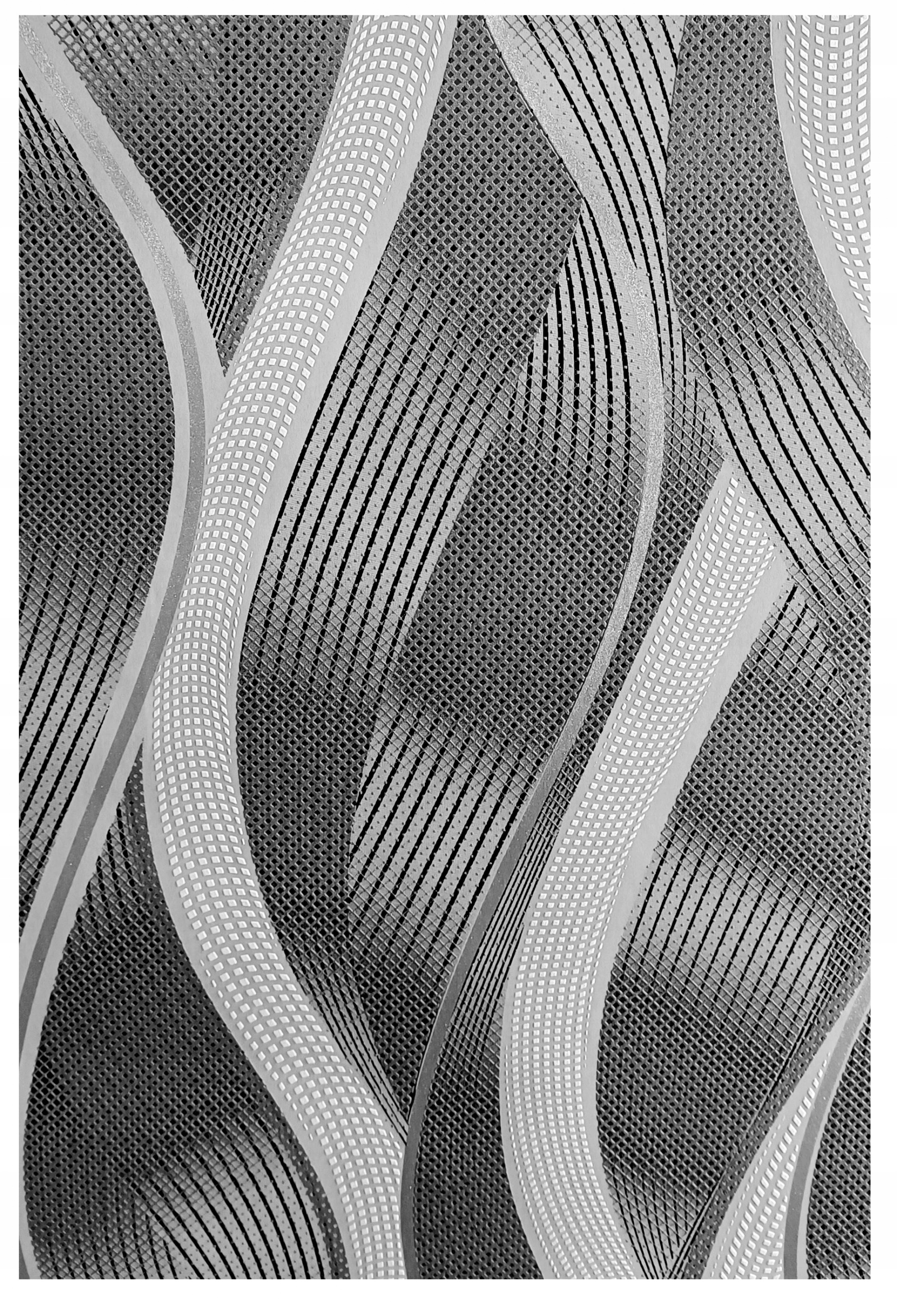 

Tapeta ścienna 3D perspektywa nowoczesne fale wzór