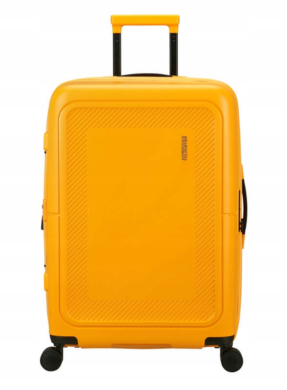 Walizka twarda American Tourister średnia polipropylenowa żółta 76 l