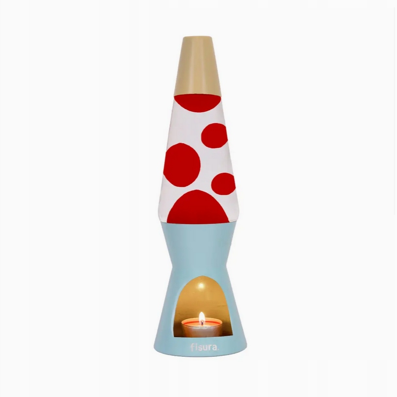 Lávová lampa Magma Lawa lampička 011327 Modrá červená Tea Light Power ek