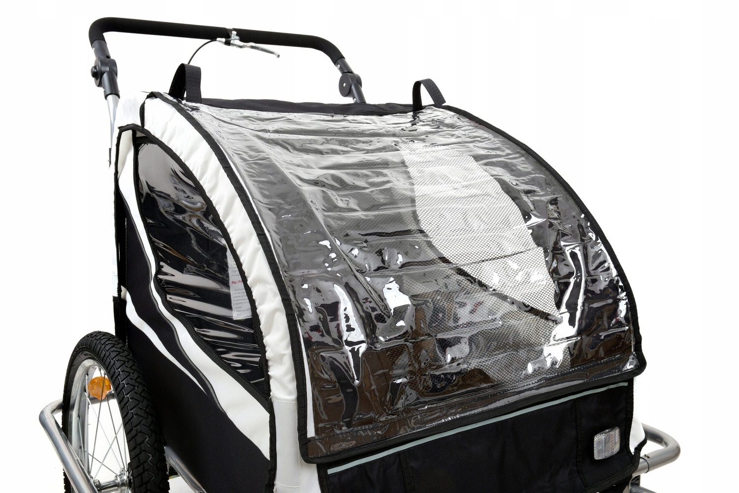 PRZYCZEPKA ROWEROWA PRO 3w1 AMORTYZACJA + LEDY Model Przyczepka rowerowa