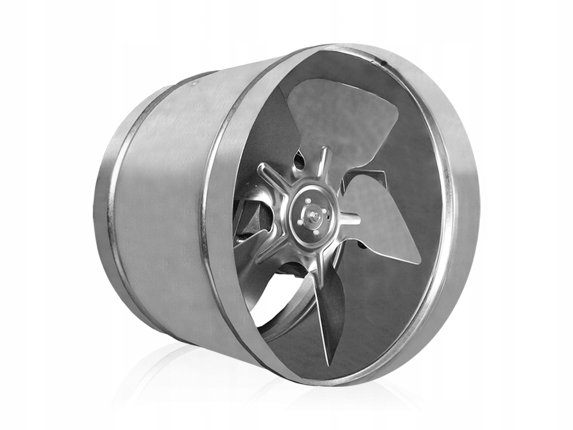 Kanálový ventilátor kovový, turbína 820 m³/h, ventilační, odsávací, 250 mm