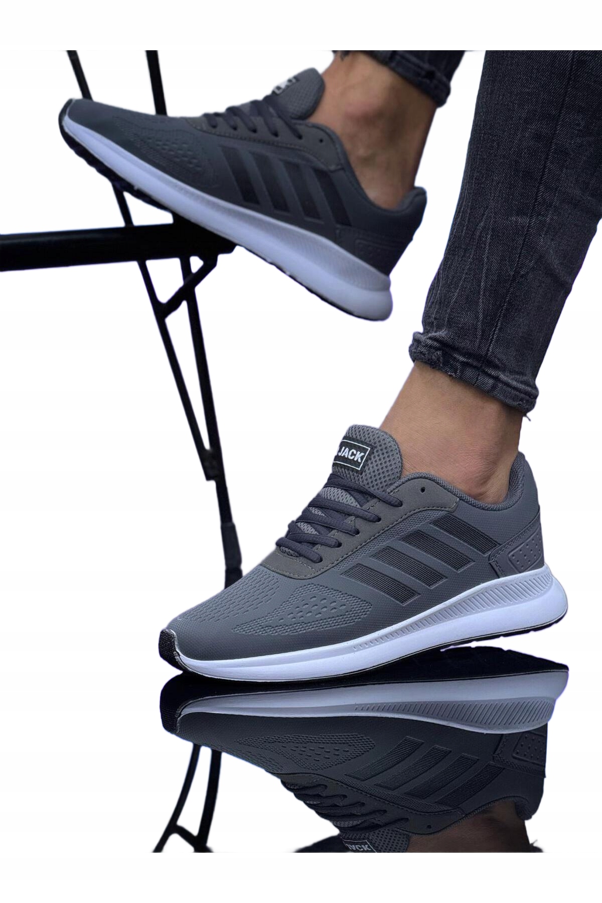 Pro Jack Šedé Sportovní Pánské Prodyšné Boty Se Síťkou 37 Opb