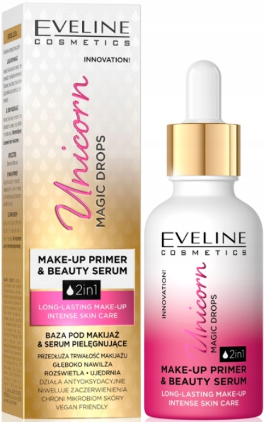 Eveline Unicorn Magic Drops Baza Pod Makijaż 2w1 Serum Pielęgnacyjne 30ml