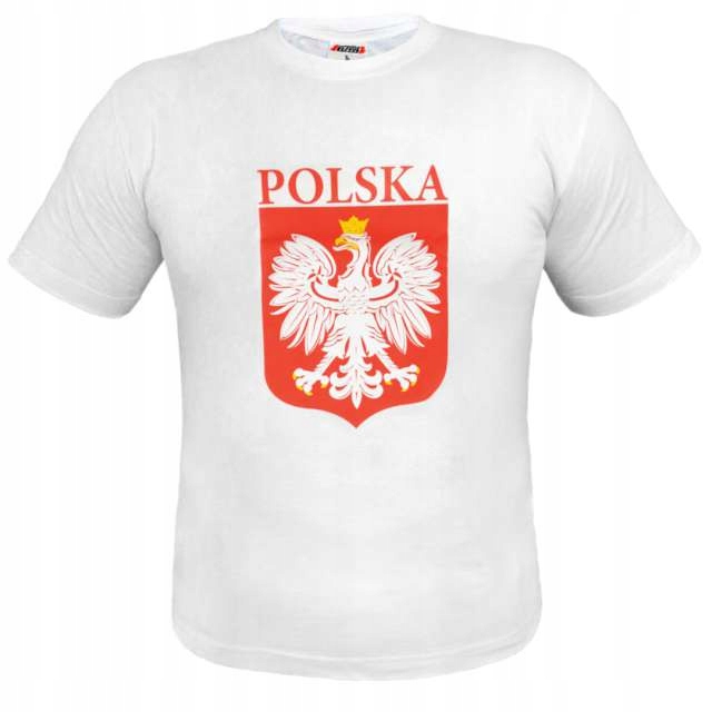 T-SHIRT KOSZULKA kibica STRÓJ z nadrukiem orzeł MECZ reprezentacji euro XL