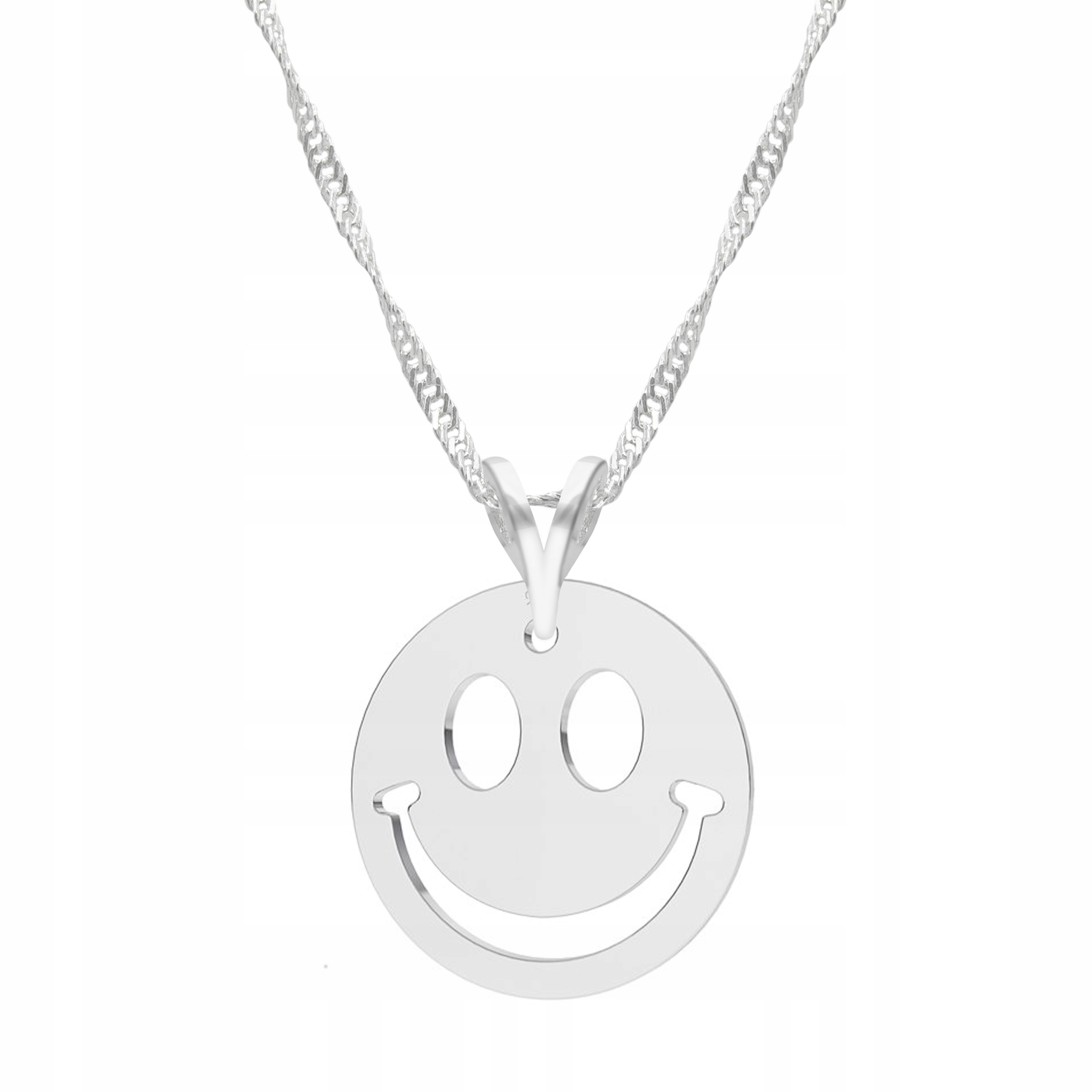 Stříbrný řetízek náhrdelník 925 Smajlík Emotikon