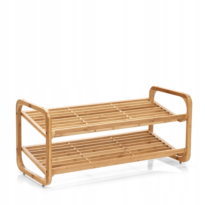 Stojan na topánky bambus 2 police 74x33x33cm