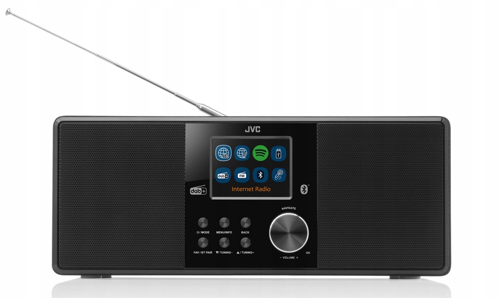 Jvc internetové rádio Dab+ RA-E981B, čierne