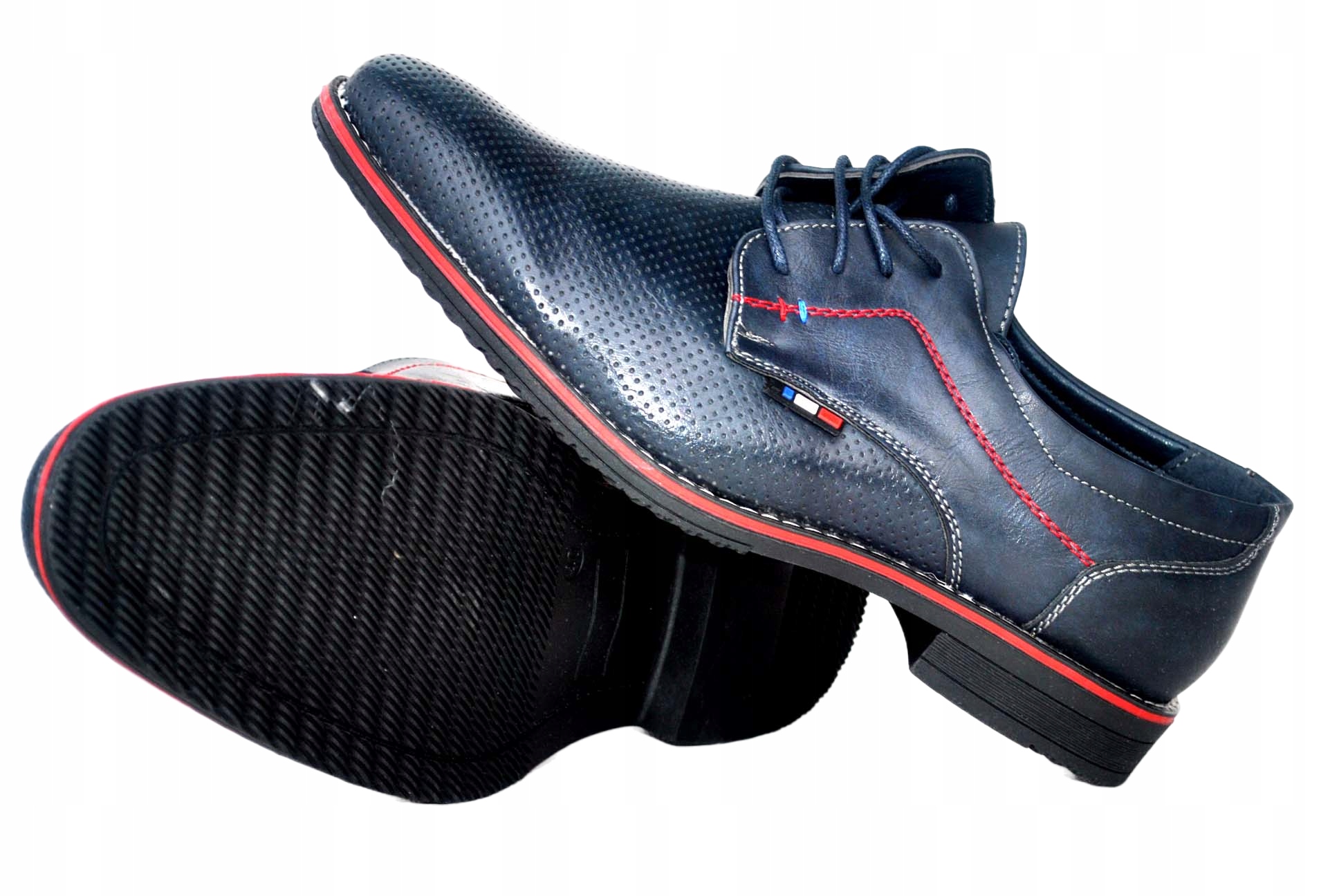 ELEGANT PÓŁBUTY WIZYTOWE CASUAL SKÓRA ORGINAL Rozmiar 41