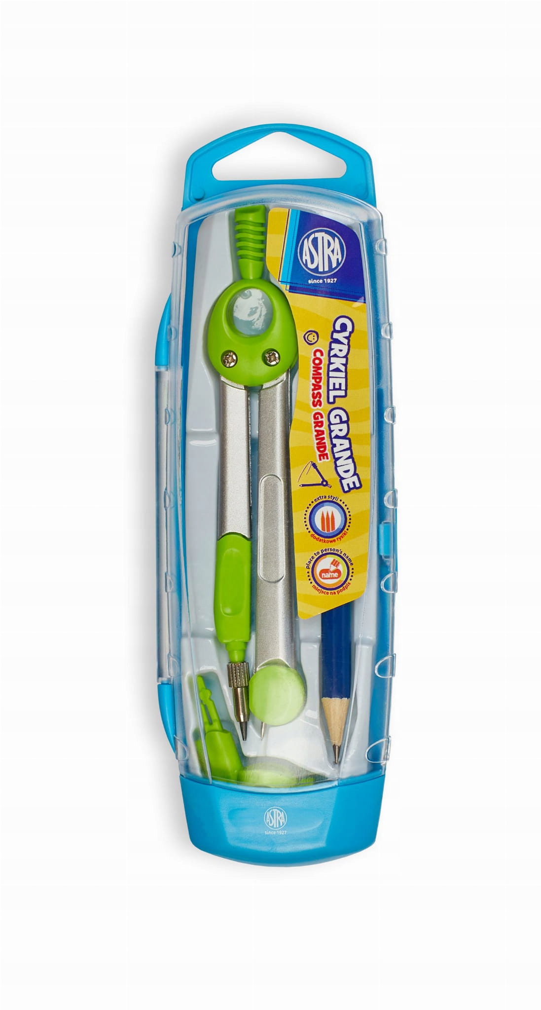 CYRKIEL SZKOLNY ASTRA GRANDE NA OŁÓWEK 2W1 EAN (GTIN) 5901137111766