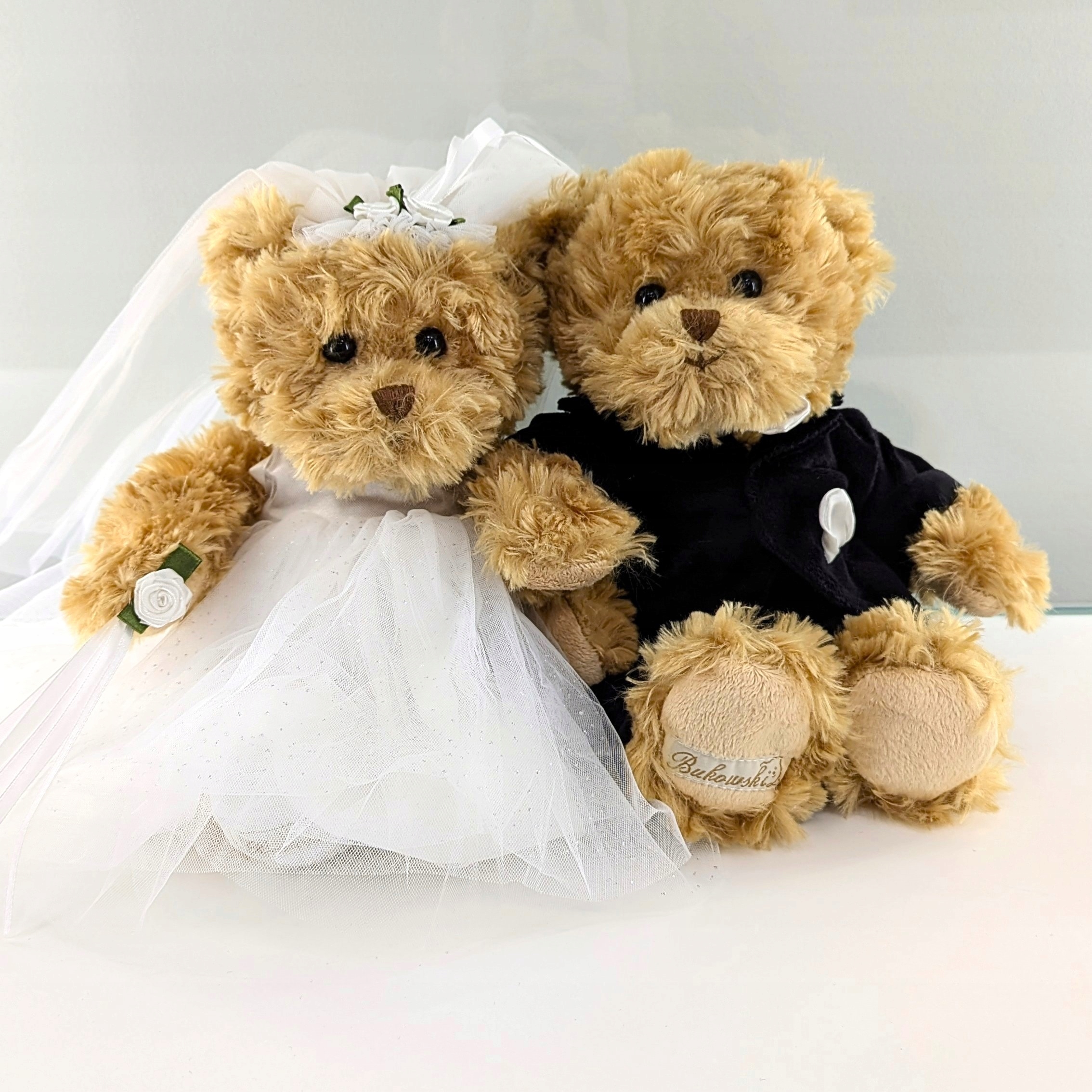 Pluszowe Misie Para Młoda Bride and Groom, 25 cm (Bukowski Design)