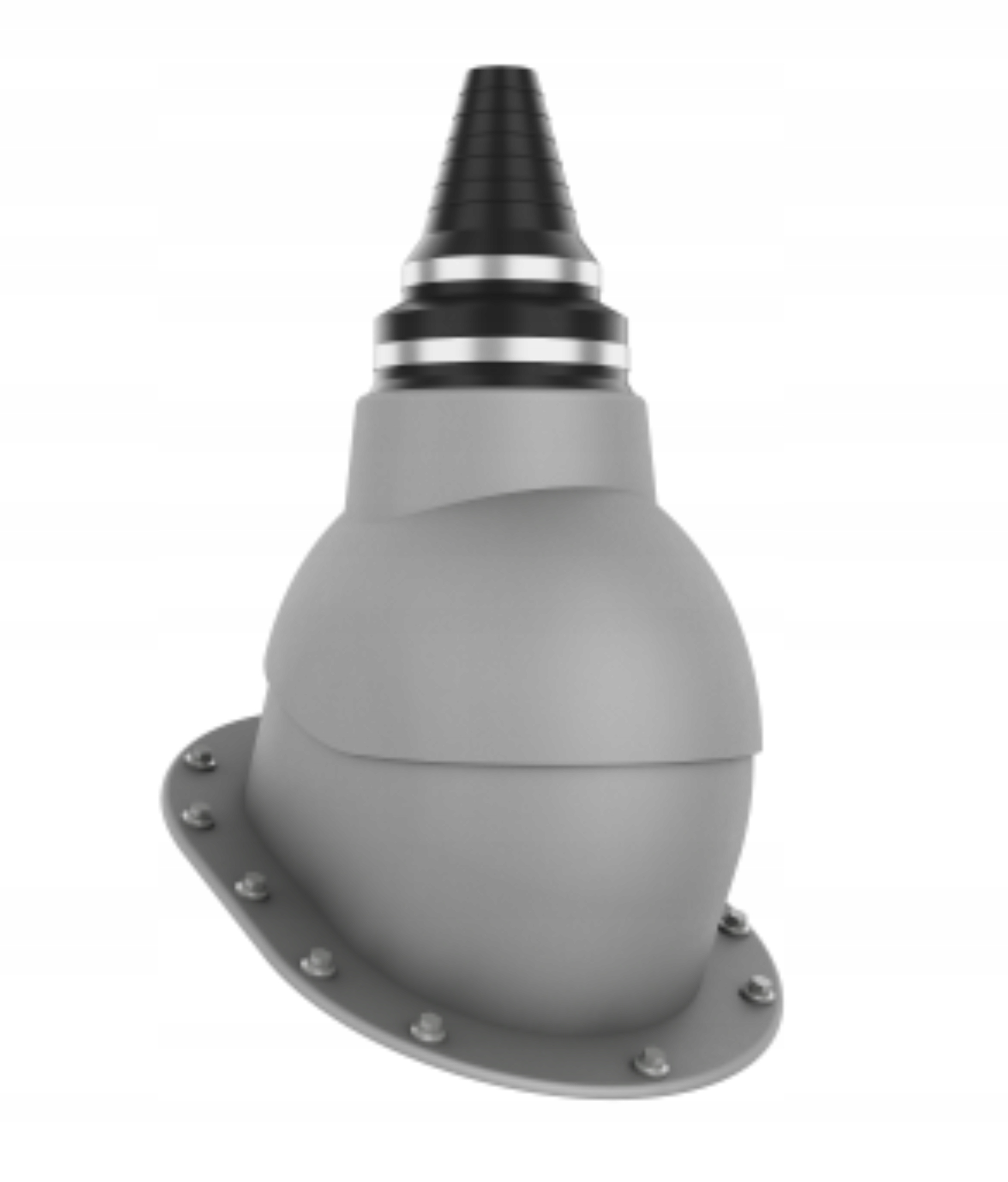 Anténní přechod těsný, Ploché Pokrytí Grafit Metalic 9007