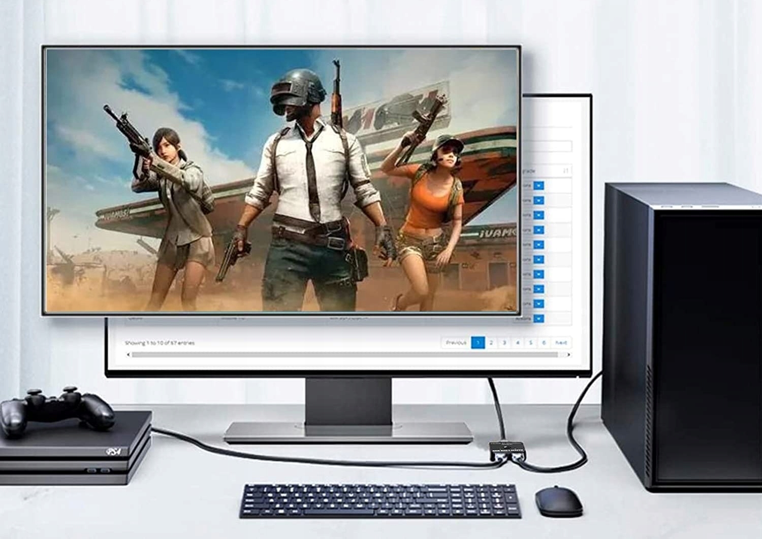 SWITCH HDMI 2.0 2x1 SPLITTER 1x2 Rozdzielacz Przełącznik 4K/60Hz - PAWONIK Model JL-4K0201