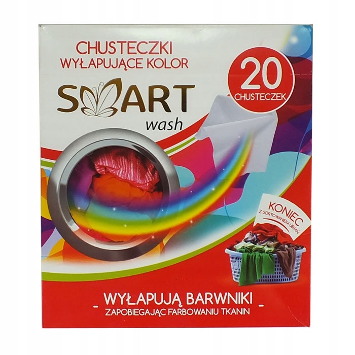 

Smart Wash Chusteczki Wyłapujace Kolor 20SZT