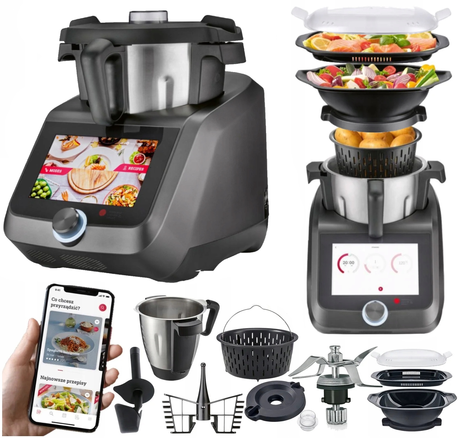 Najnowszy Lidlomix 2026 Monsieur Cuisine Smart Robot Kuchenny Zestaw