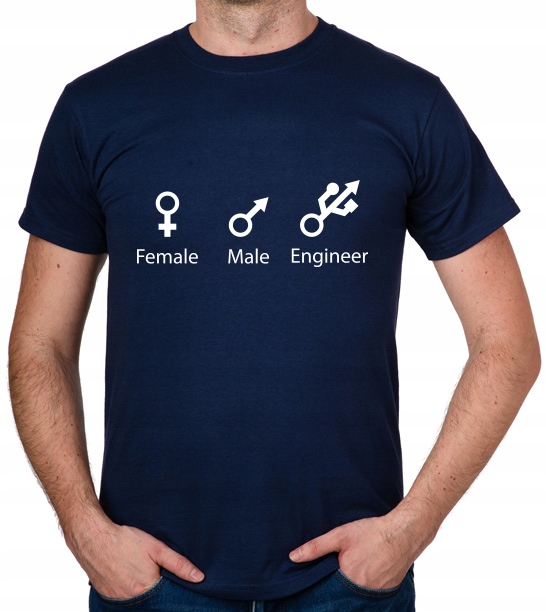 

koszulka Female Male Engineer prezent