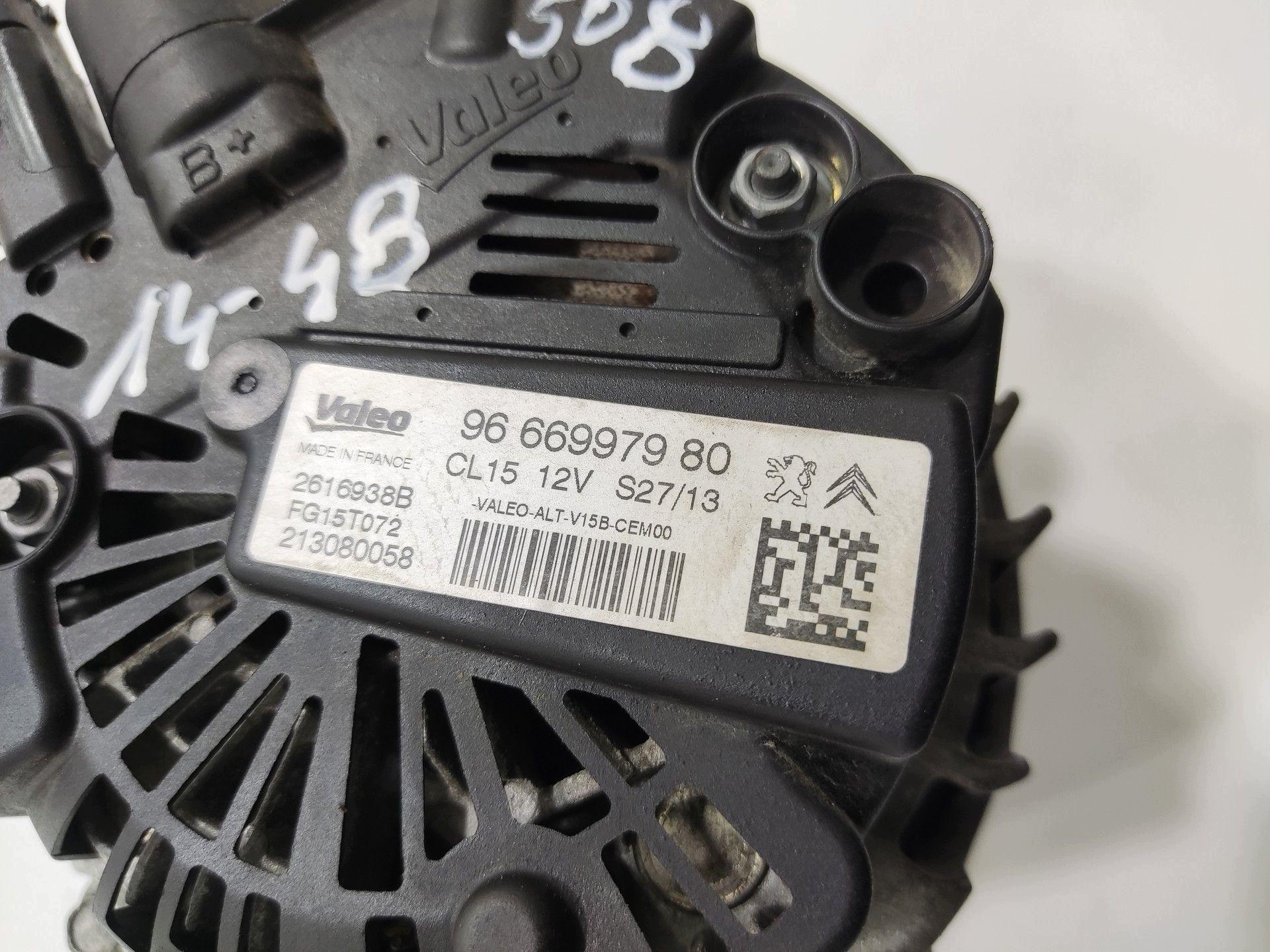alternatore PEUGEOT 508 e 1.6 THP 2010-2014 9666997980