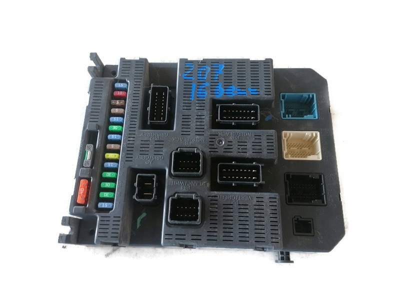 PEUGEOT 207 07r HB 5D 1.6 VTI SKRZYNKA BEZPIECZNIKÓW 9663798280