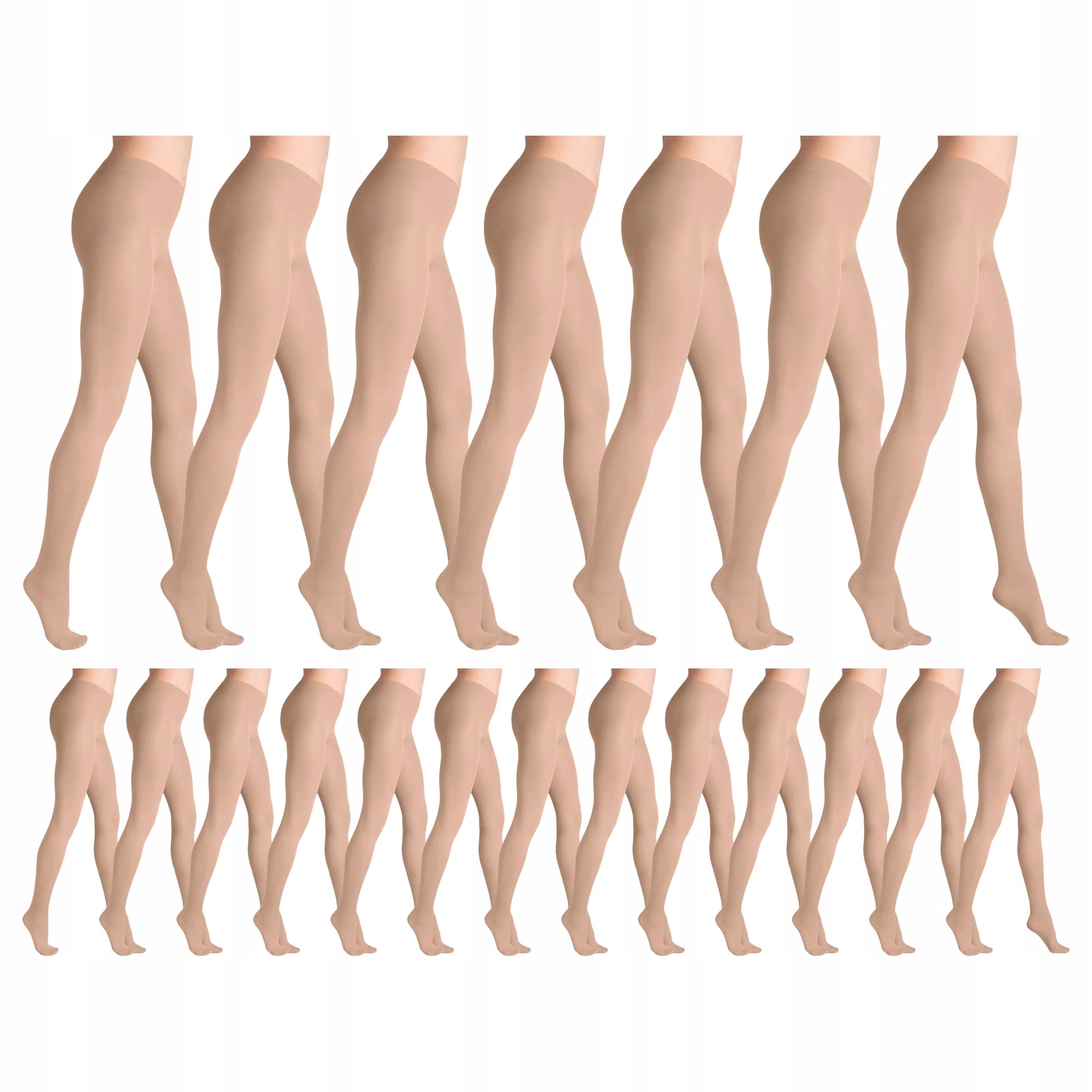 20 x Punčocháče 40 den matné bez kalhotek Tonic Marilyn 2-S Beige