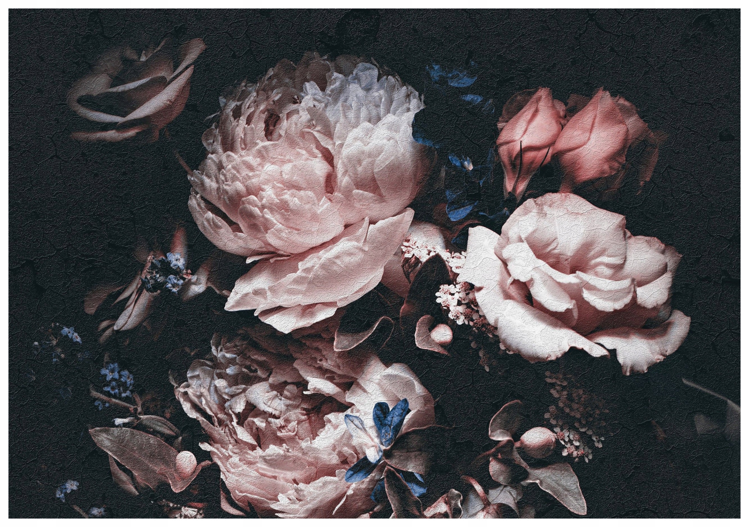 Fototapeta Pivoňky Růže Vintage Květinová vinylová 416x254 lepidlo