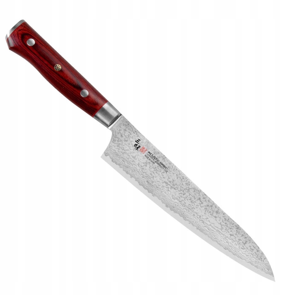 Mcusta Zanmai VG-10 Pro Flame Japonský kuchynský nôž šéfkuchára 61HRC 24 cm