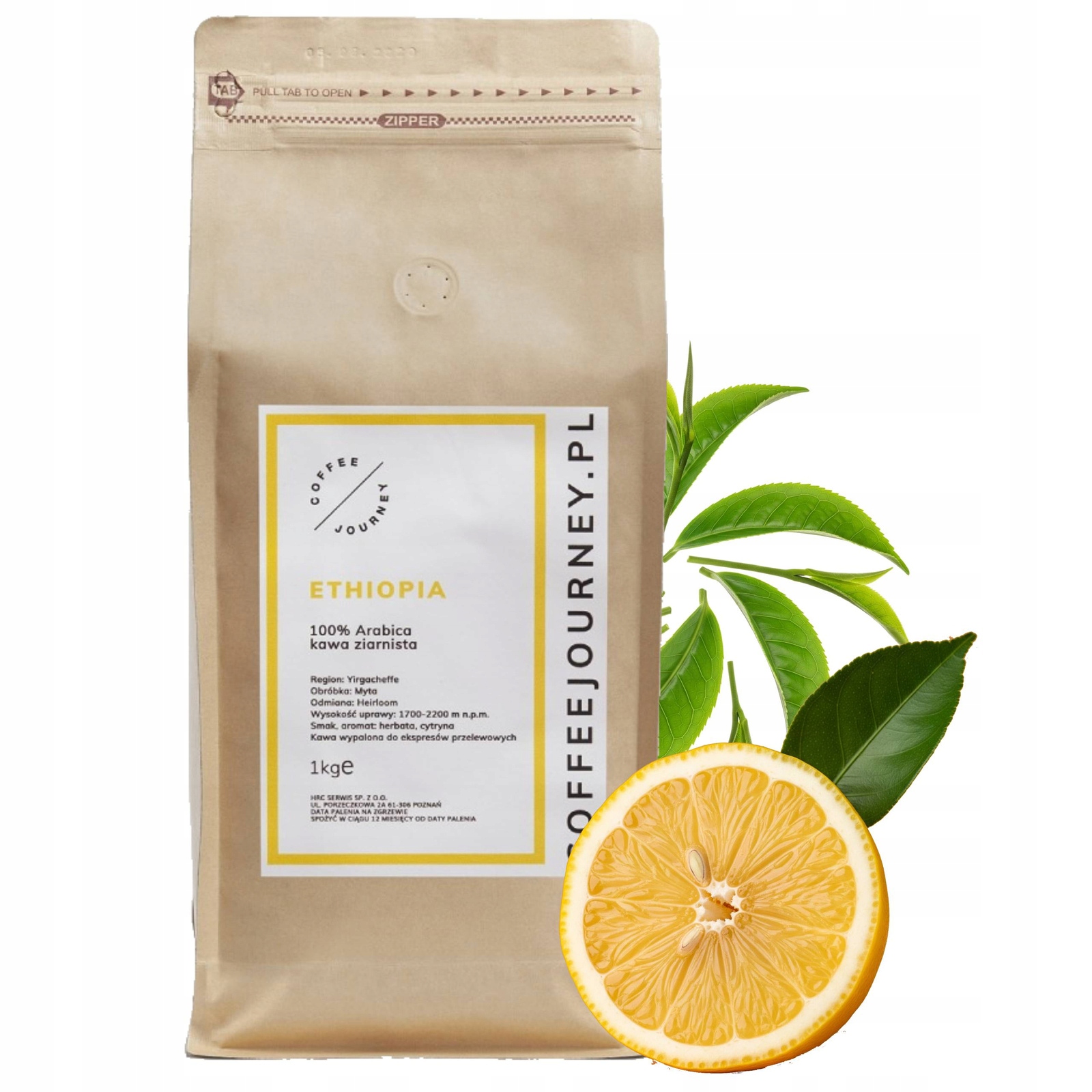 Levně Káva zrnková Coffee Journey Ethiopia 100% Arabika 1 kg