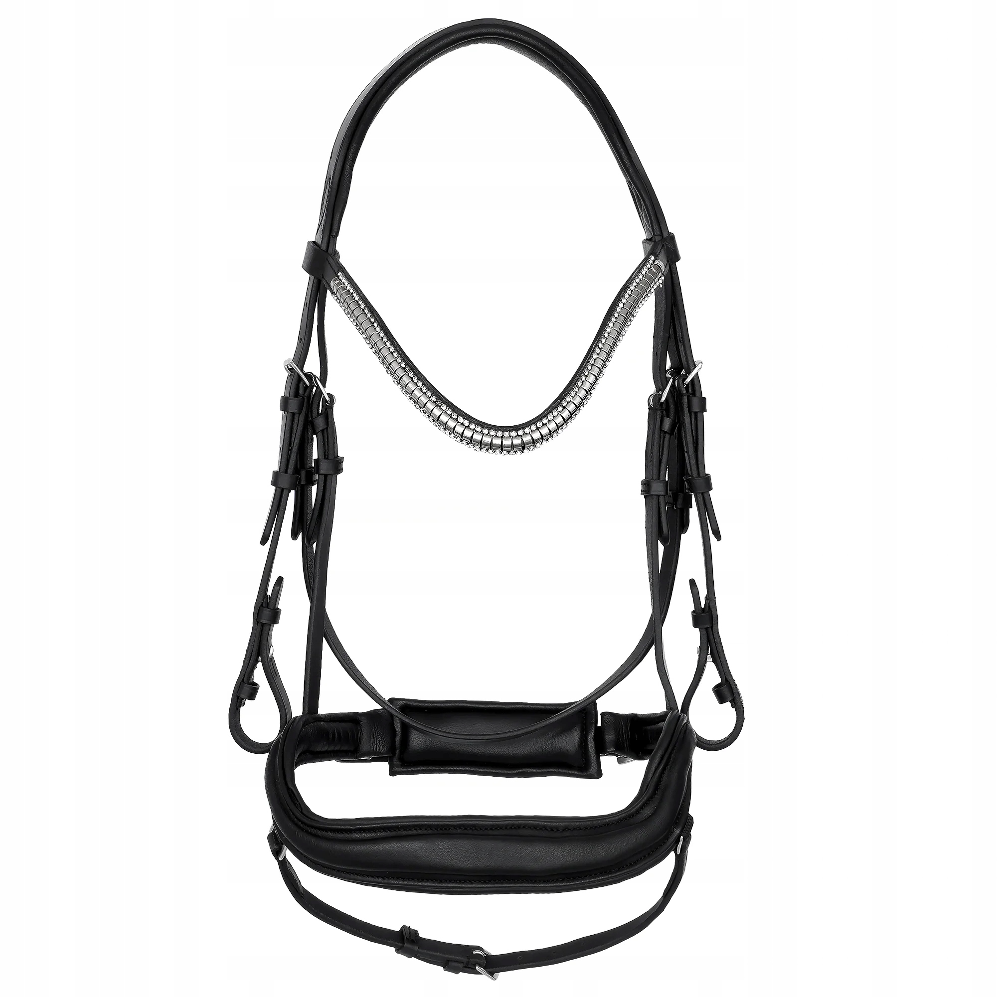 Ogłowie dla konia Start Selene anatomiczne miękko podszyte czarne Cob