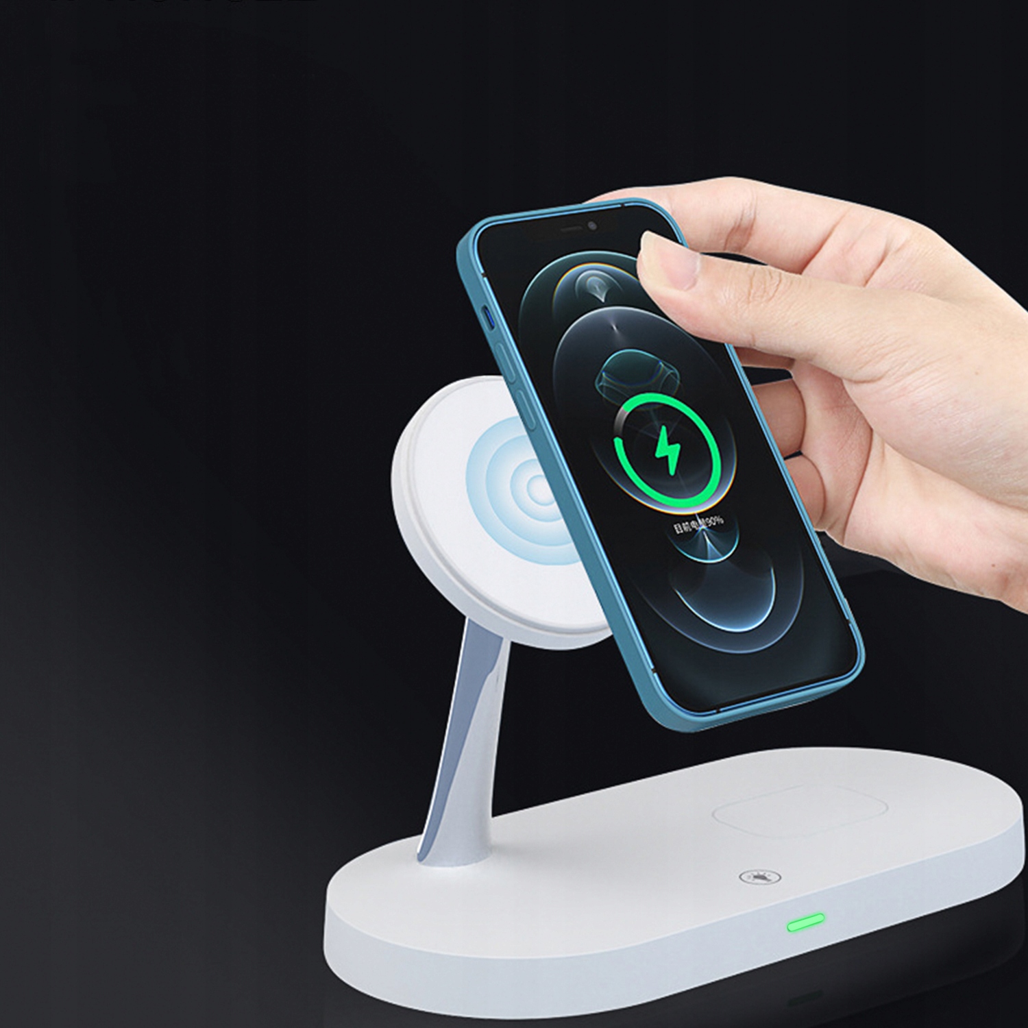 Ładowarka indukcyjna do IPHONE 11 12 13 14 15 APPLE WATCH magsafe 5w1 15W Marka Inna