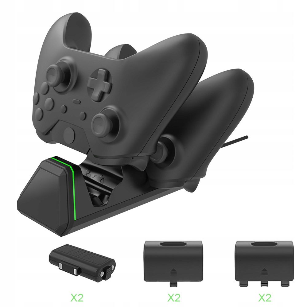Ładowarka Podwójna do Kontrolerów Xbox Series X/s One +2 Akumulatory 800MAH