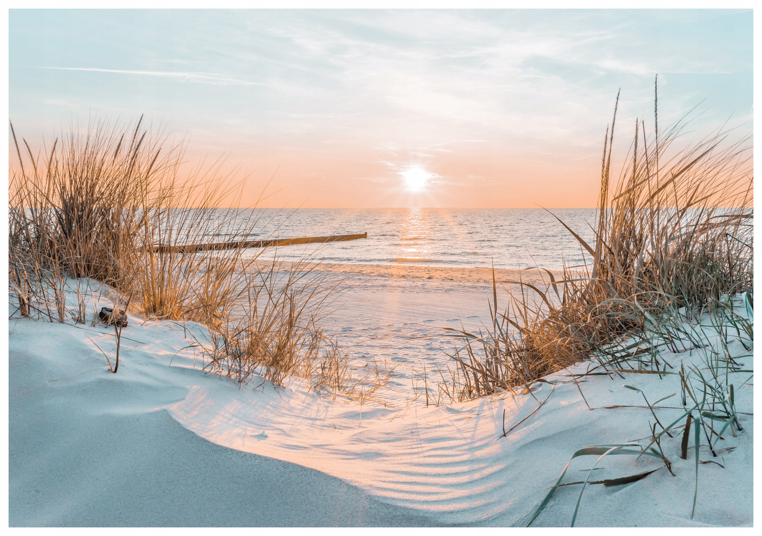 Fototapeta Západ slnka na dunách Pokoj mora a prírody 520x318 lepidlo