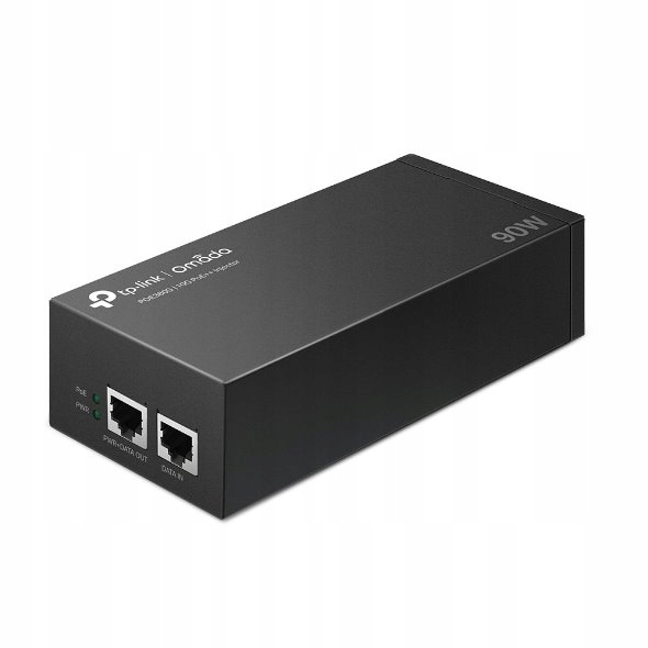 Omada 10G PoE++ Injector Adapter Port: 1× 10Gbps PoE Port, 1× 10Gbps Non…