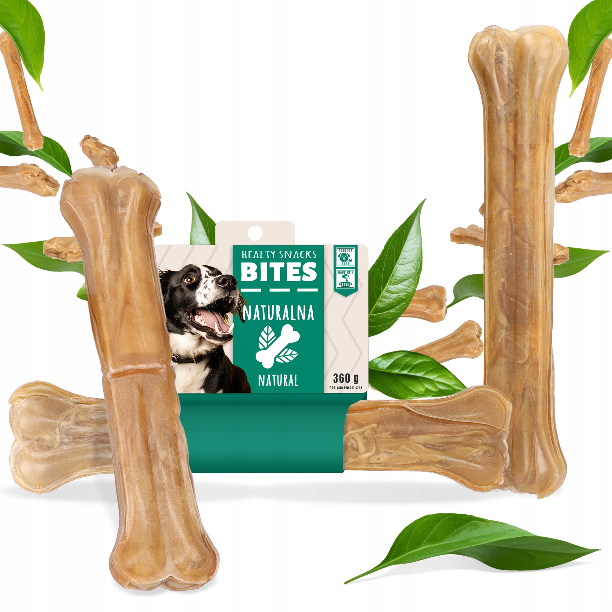 Levně 3x Kost Psa Lisovaná Přírodní 31 cm Kousátko Pochoutky Hovězí Xq