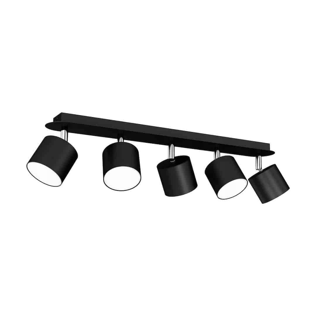 Stropná lampa Dixie Black 5xGX53