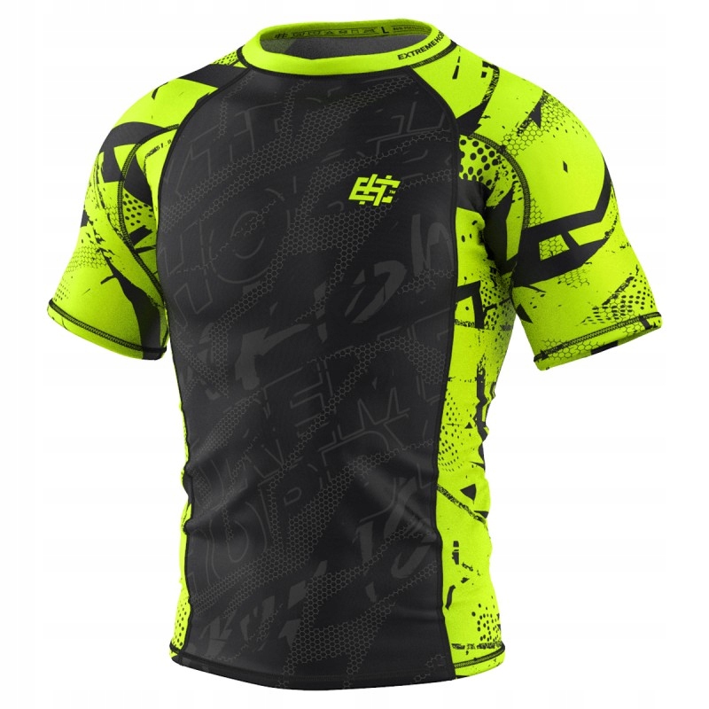 Extreme Hobby Rashguard Krátký rukáv Neo Limetkový XL