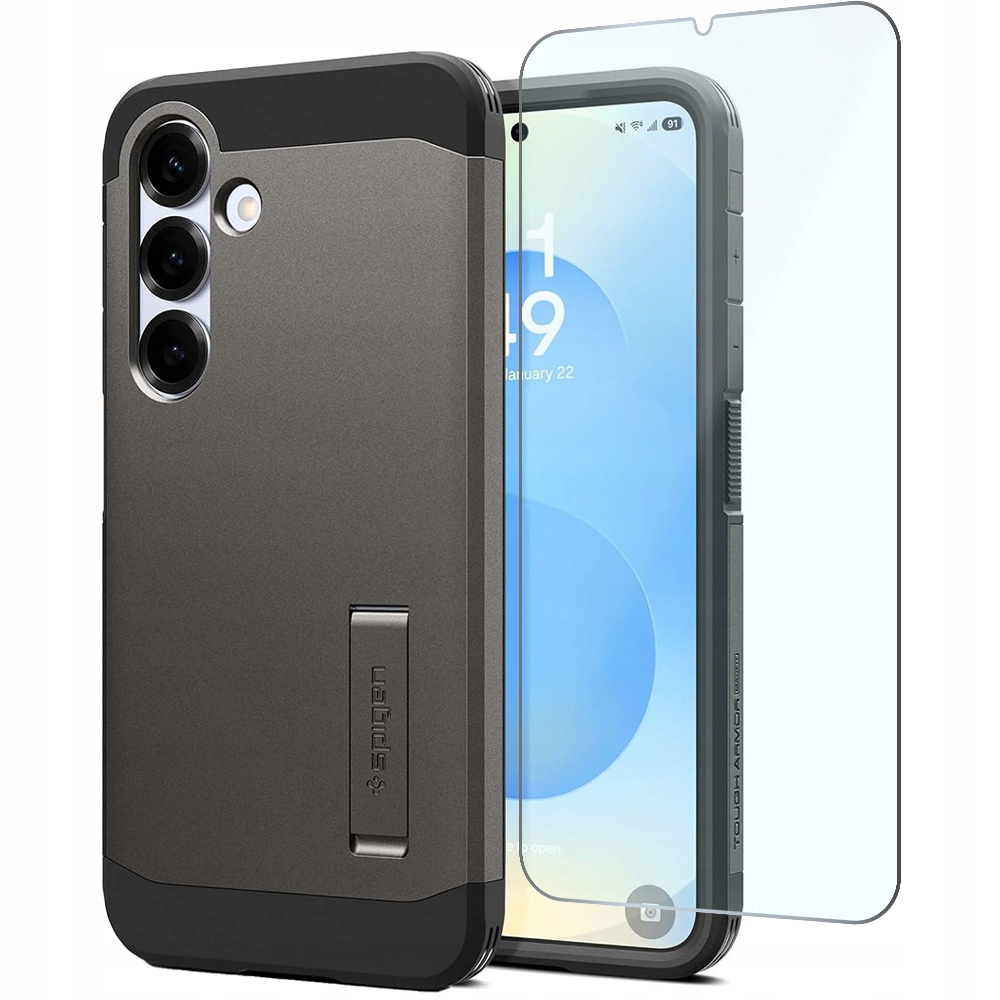 Etui Spigen do Galaxy S25, mocne, ochronne, case do MagSafe szkło