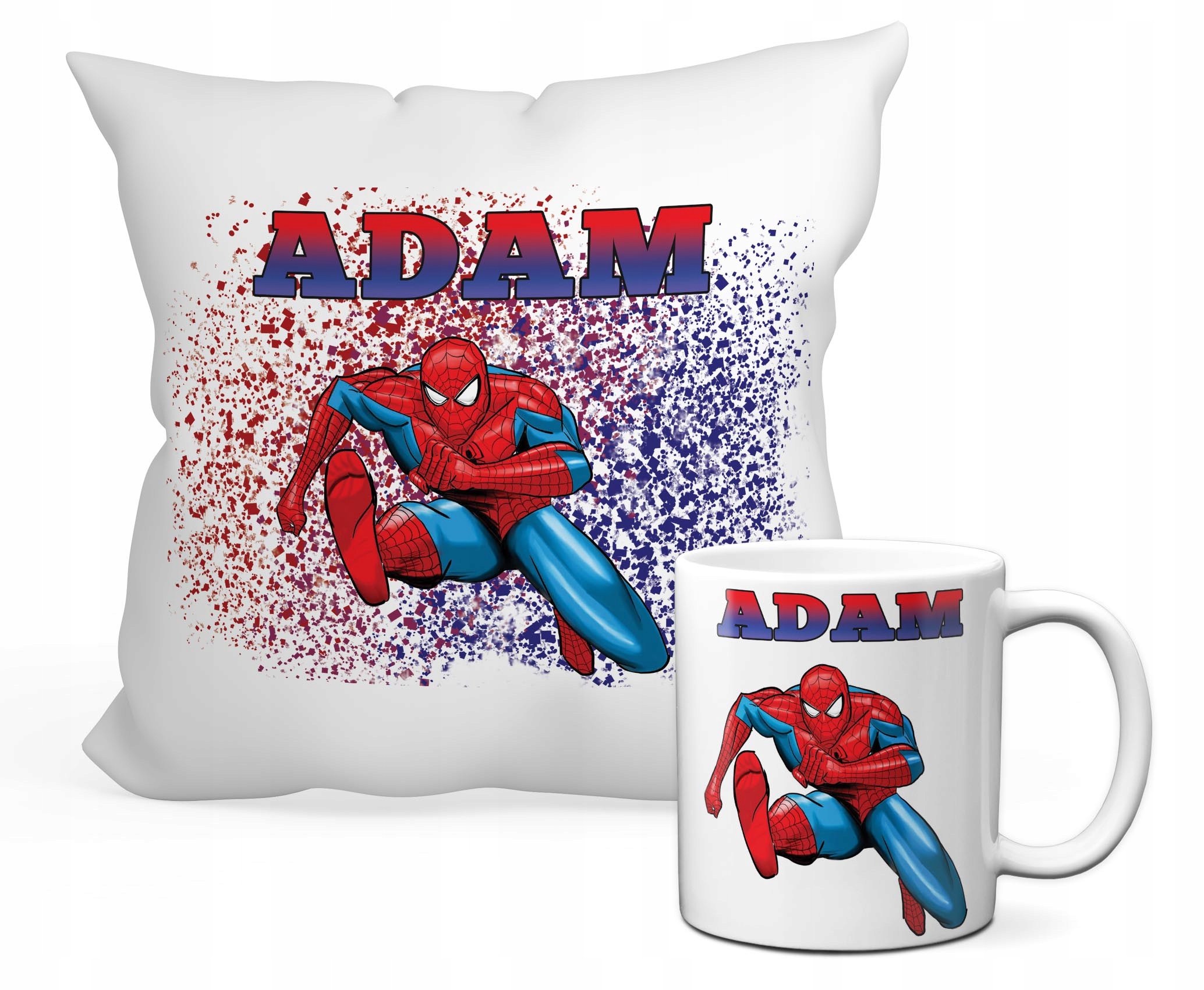 

Zestaw Kubek+poduszka Spider-man+dowolne Imię