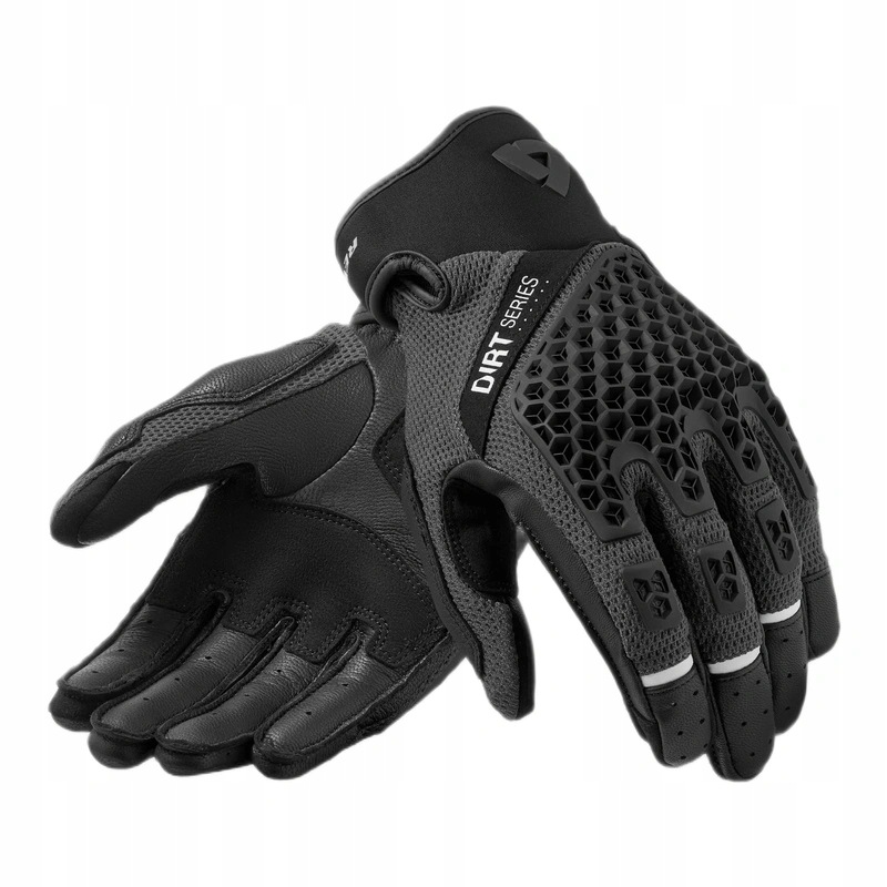 Krátke motocyklové rukavice Revit Caliber 2 Black/grey, čierna šedá