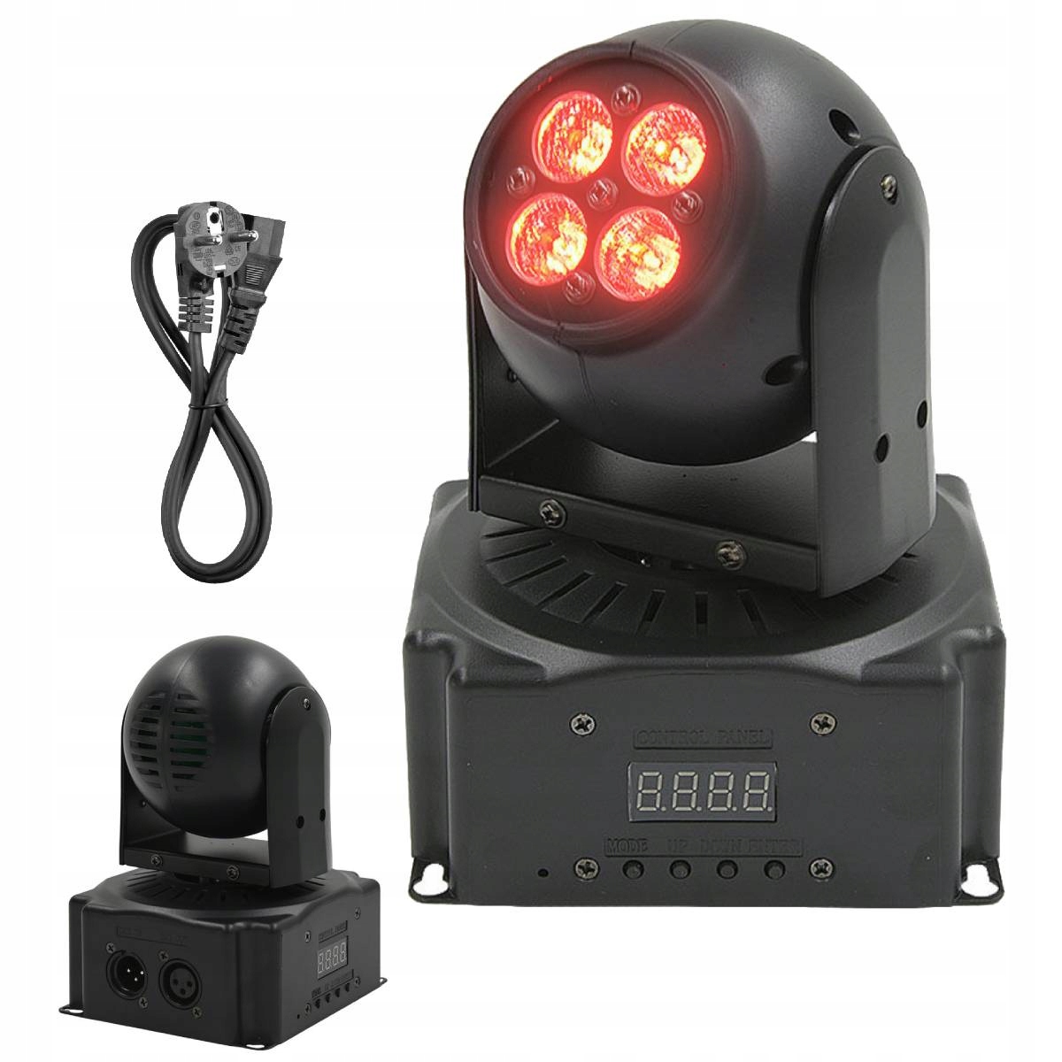 Głowica Ruchoma Głowa Led Przenośna Mała Mini Wash Reflektor Sceniczny