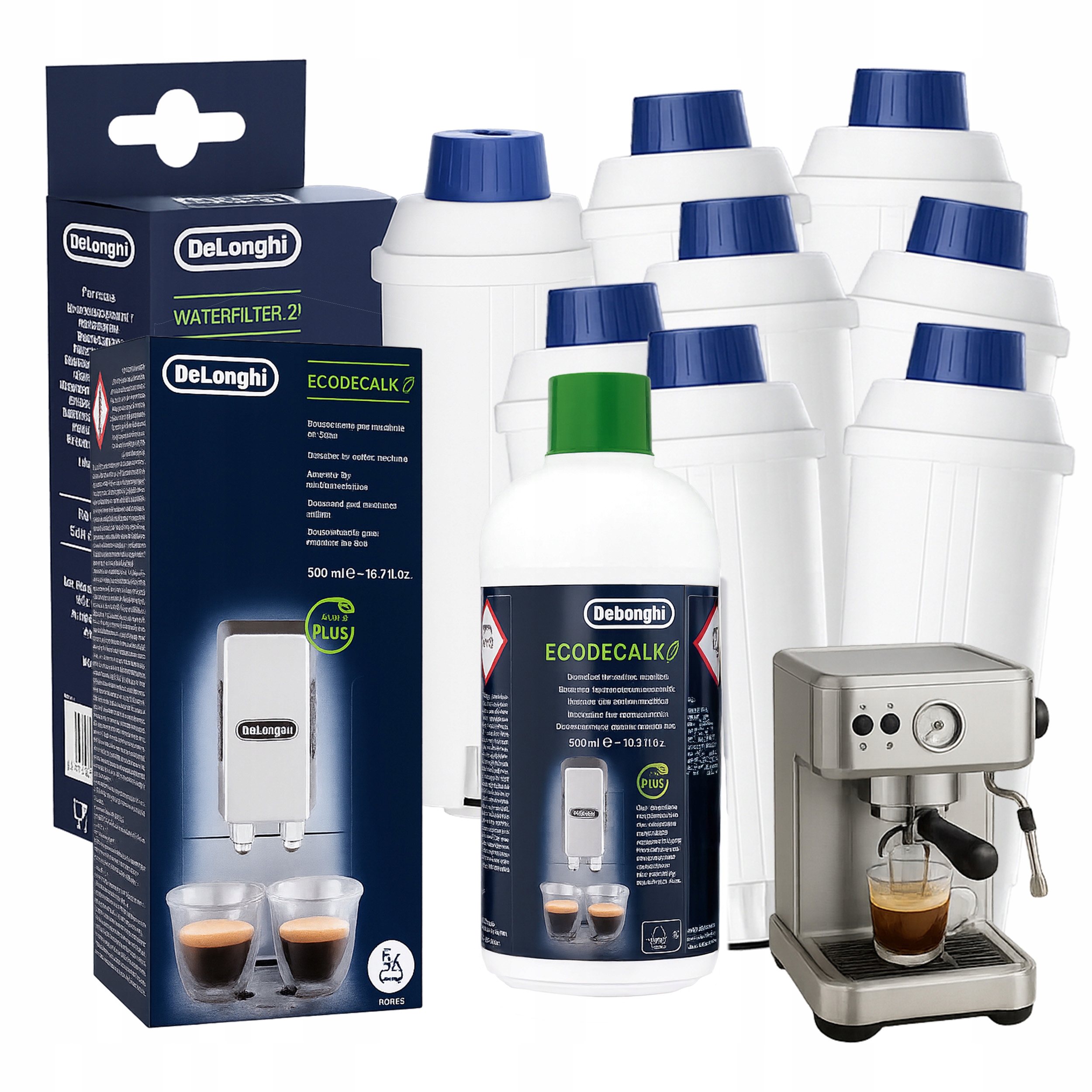 Sada Kusov vodných filtrov De Longhi, 1 Odvápňovač vody