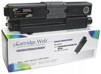 Toner Cartridge Web Black Oki C301 zamiennik 44973536