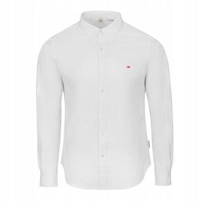 Lee Cooper pánská košile Oxford, bílá, dlouhý rukáv, velikost M